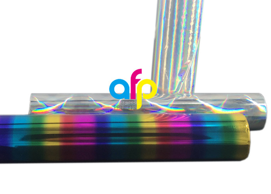 Holografik / Lazer Desenli Gümüş / Gökkuşağı Sıcak Yaldız Folyo