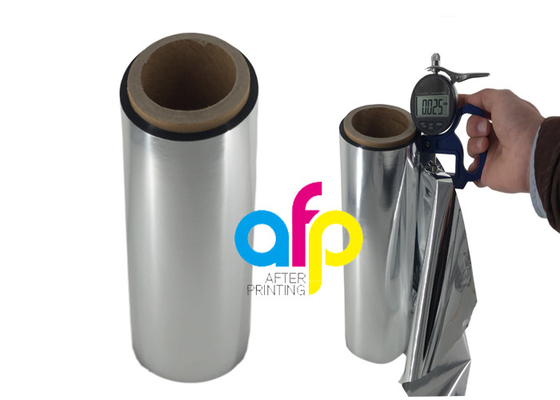 25 Mikron Metalize Polyester Film, Sıcak Laminasyon Polyester Film Rulosu