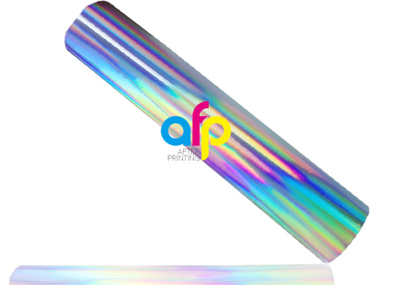 Holografik / Lazer Desenli Gümüş / Gökkuşağı Sıcak Yaldız Folyo