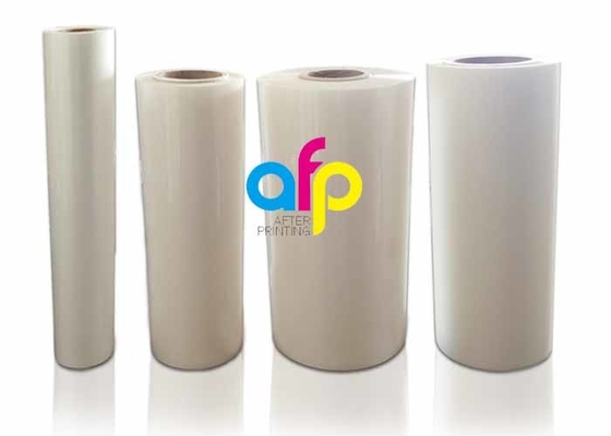 11 mikron - 350 mikron Polyester PET Termal Parlak Laminasyon Filmi Plastik Rulo