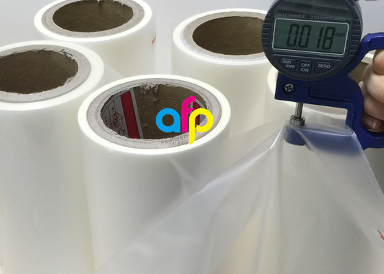 25 Mikron Mat Laminasyon Filmi Rulosu, 495mm * 3000m BOPP Laminasyon Filmleri
