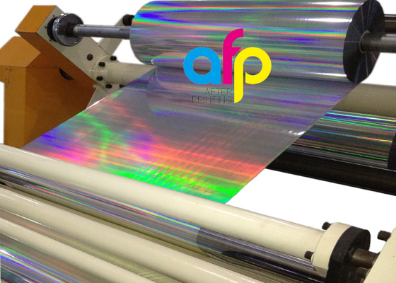 Hediye Paketleme için Lazer Holografik Termal Laminasyon Plastik Baskılı Metalize Film