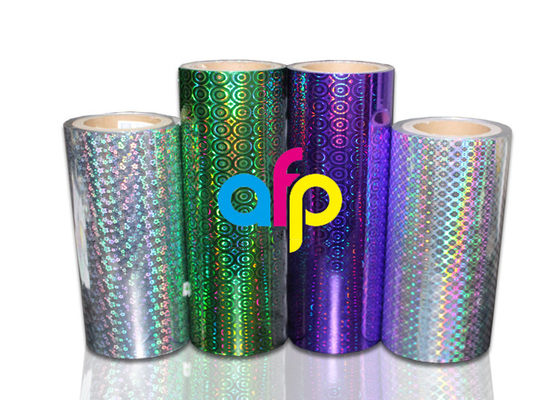 Laminasyon Makinesi için BOPP Lazer Holografik Film 180mm - 1300mm Genişlik