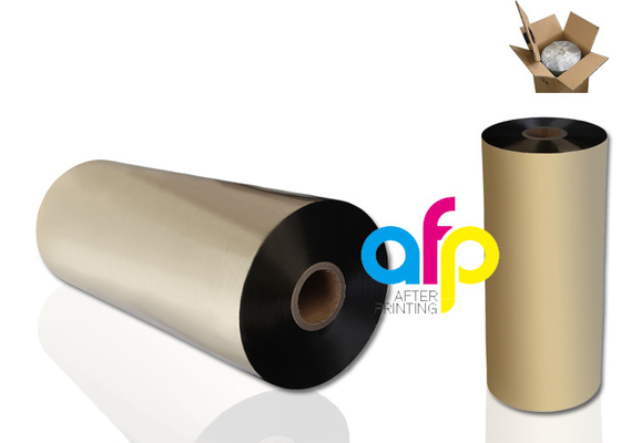 Baskı / Paketleme için 22 mikron PET Metalik Mat Laminasyon Filmi