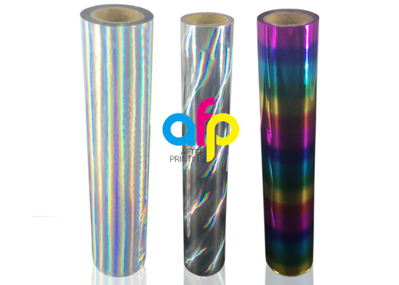 Premium Yıkanabilir Holografik Folyo Kağıdı Ruloları Tekstil / Konfeksiyon Elbisesi