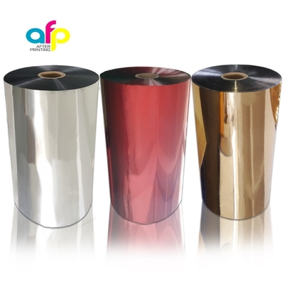 Ofset Baskı için Kimyasal İşlem Görmüş Polyester Metalize Termal Laminat Film
